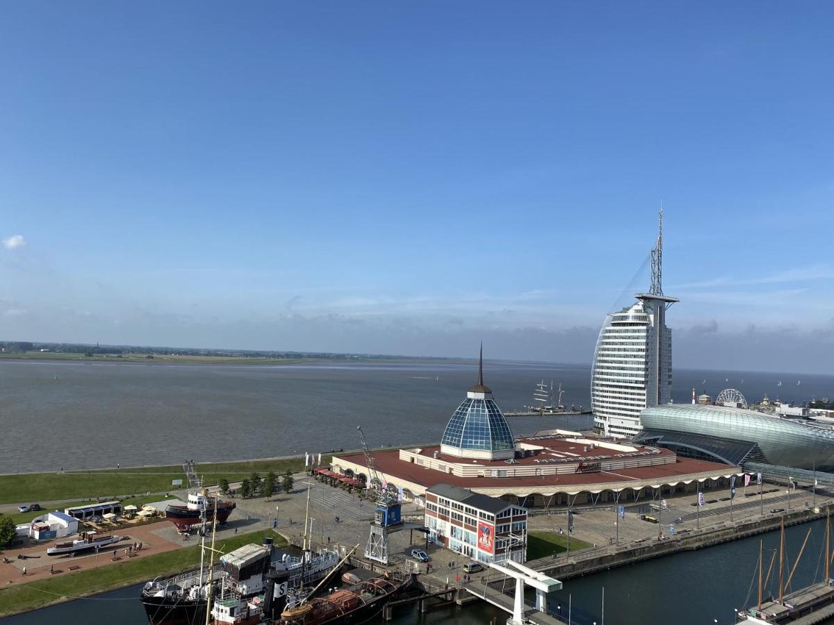 Ferienwohnung Weserblick Hundertwasser Bremerhaven Buitenkant foto