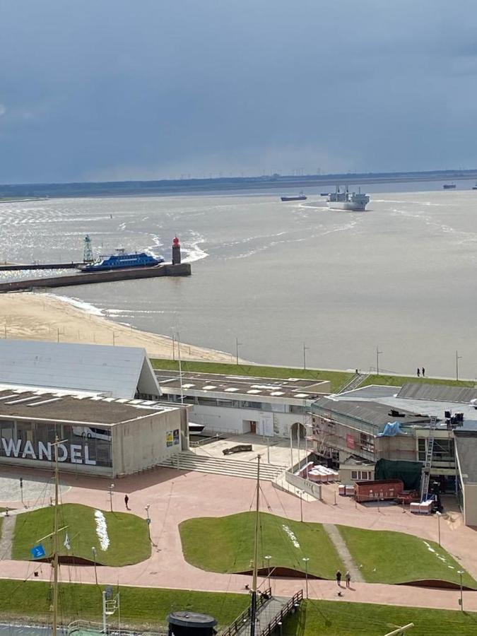 Ferienwohnung Weserblick Hundertwasser Bremerhaven Buitenkant foto