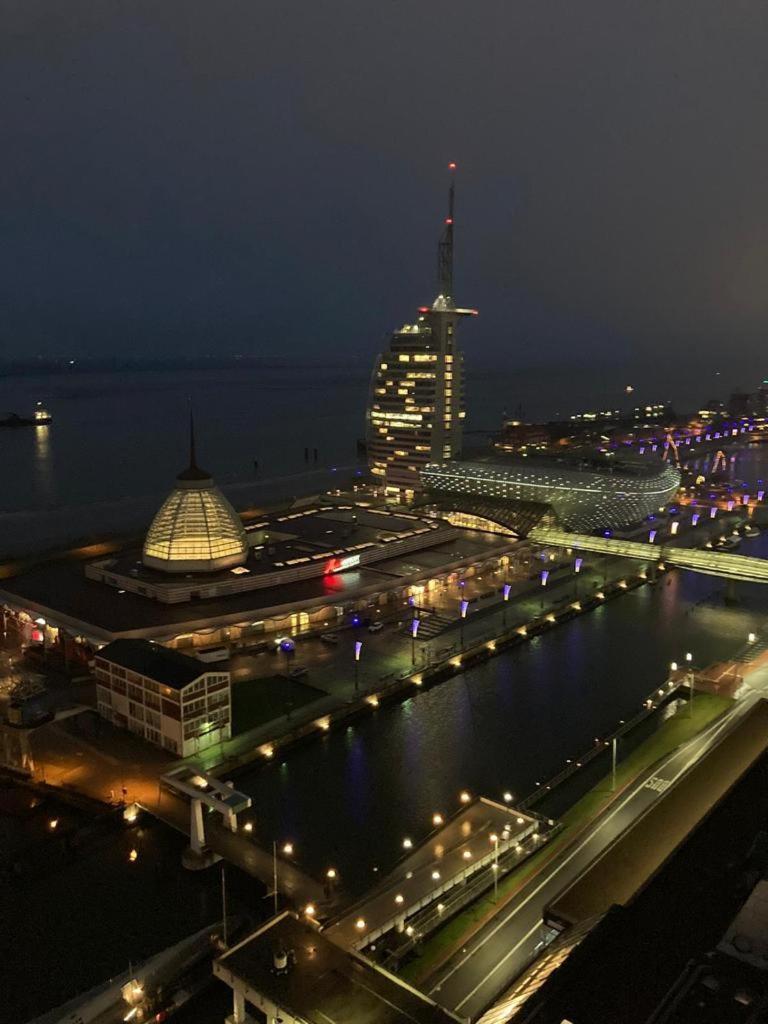 Ferienwohnung Weserblick Hundertwasser Bremerhaven Buitenkant foto
